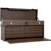 Kennedy Kennedy® 526B Signature Series 26-3/4"W X 8-1/2"D X 13-5/8"H 8 Drawer Brown Machinists Chest 526B